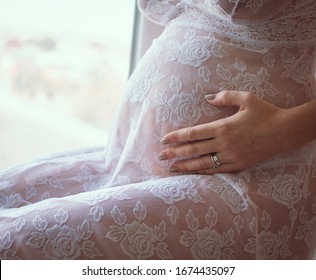 Pregnant Women Belly Pregnancy Silhouette Hands