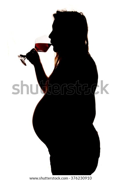 pregnant women drinking alcohol clipart