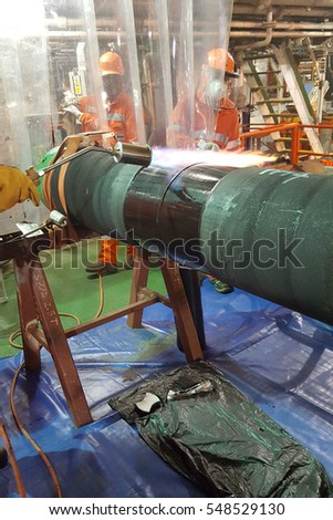 preheating pipes