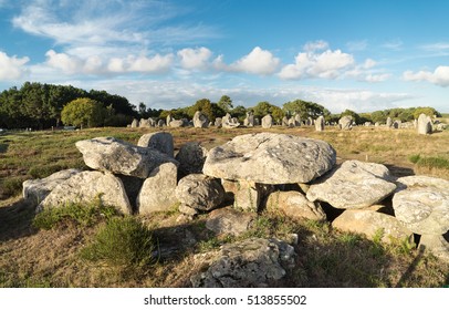 Prehistoric Building - Dolmen - In Carnac, Brittany, France