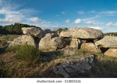 Prehistoric Building - Dolmen - In Carnac, Brittany, France