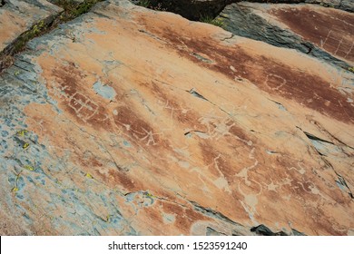 Prehistoric Cave Painting. Valley Of Miracles. France. Tende