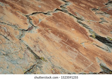 Prehistoric Cave Painting. Valley Of Miracles. France. Tende