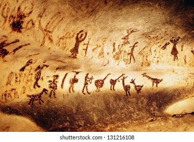 Prehistoric drawings in Magura Cave