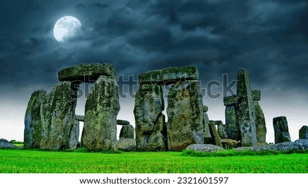 A prehistoric monument in England, which built roughly 4,000 to 5,000 years ago.