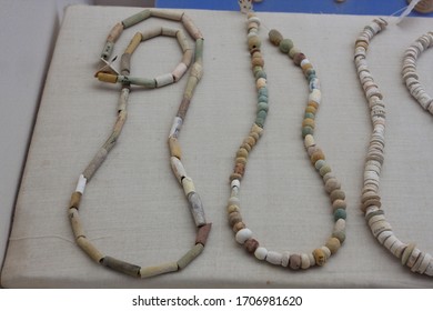 The Prehistoric Necklaces In Mohenjodaro Museum