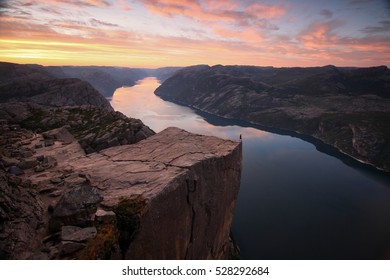 Preikestolen In Norway