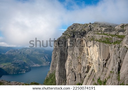 Preikestolen or Prekestolen, also known by the English translations of Preacher's Pulpit or Pulpit Rock, is a famous tourist attraction in Forsand, Ryfylke, Norway