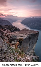 Preikestolen Rock In Norway, Europe