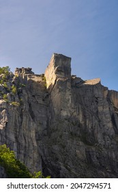 Preikestolen Seen From Below During A Cruise On The Lysefjord Fjord In Norway