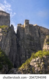 Preikestolen Seen From Below During A Cruise On The Lysefjord Fjord In Norway