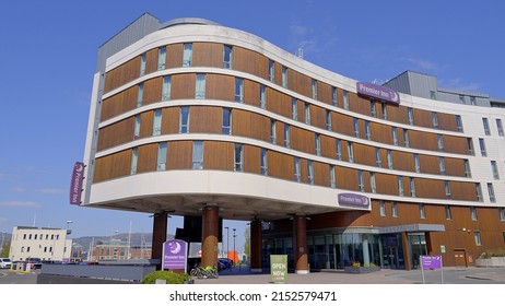 Premier Inn Hotel in Belfast - BELFAST, UNITED KINGDOM - APRIL 25, 2022