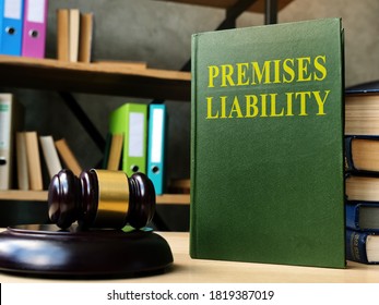 Premises liability laws book for personal injury cases on the shelf.