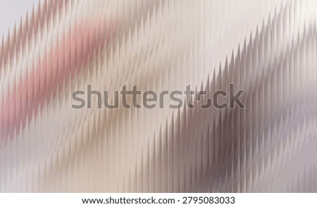A premium abstract raster background featuring a sophisticated, fluid zigzag ripple pattern. This digital graphic combines soft, metallic tones of rose gold, muted champagne, and subtle silver with a distorted wave texture that creates a dynamic sense of movement and depth.