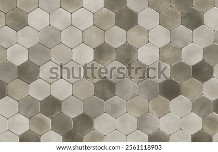 Premium Gray Cementitious Hexagonal Pattern for Design 6K