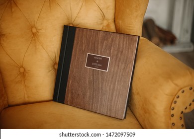 
Premium Photo Book, Large Size, Natural Wood Cover With Metal Nameplate, Wedding Photo Book, Family Photo Book, Thick Sheets, Quality Binding