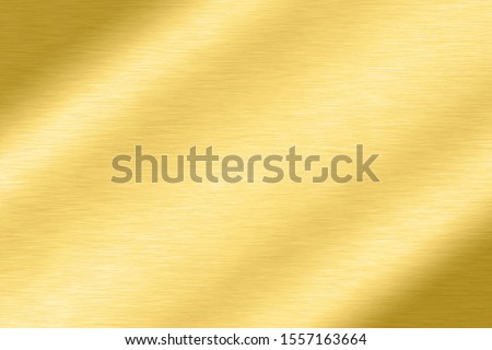 Premium stainless steel smooth glossy metal gold color background Bright gradient platinum yellow Brass plate chrome texture effect brown foil paper line backdrop bar christmas, golden light polished.