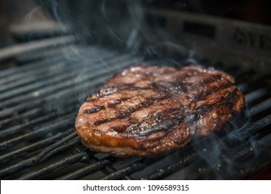 Premium Steak Steak Ribeye Being Prepared In Josper Grill