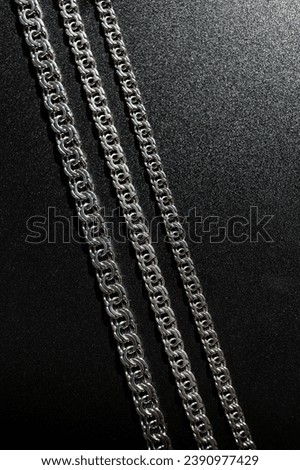 A premonitory shot of the silver chains