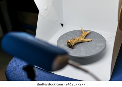 Preparation of a 3d scanner for an object, working the file on a computer then printing it on a 3d printer
