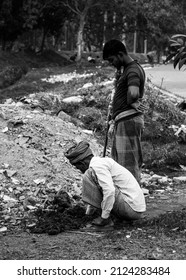 Preparation Of Book Fair 2022, People Working Hard For The Book Fair 2022. This Image Was Captured By Me On February 9, 2022, From Dhaka, Bangladesh.