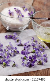 Preparation Of Candied Violets