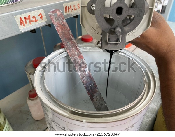 Preparation of paint\
for car painting in car body shop laboratory, paint mixing or\
matching techniques and\
process
