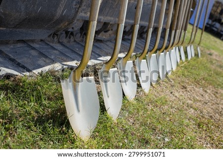 Preparations for Groundbreaking Ceremony at Future Construction Site