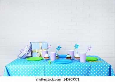 Prepared Birthday Table For Children Party