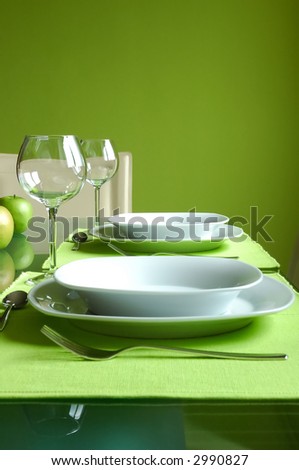 Prepared dining table