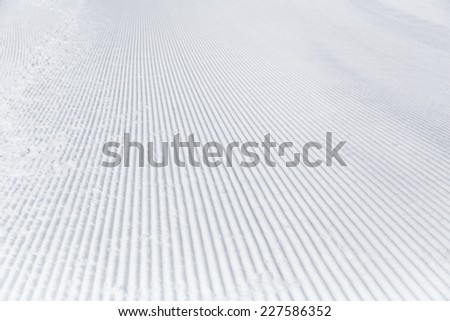 Prepared snowcat track
