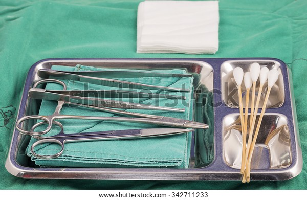 Prepares Wound Dressing Tray Materials Use Stock Photo (Edit Now) 342711233