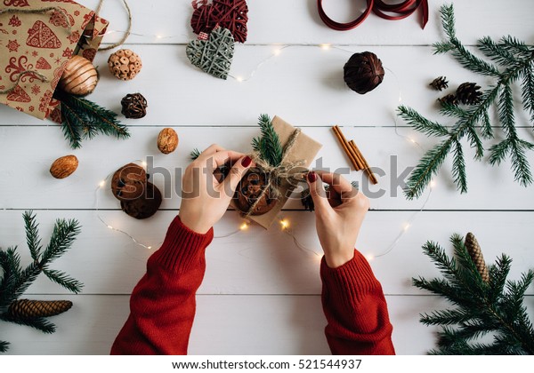 Download Preparing Christmas Christmas Crafts Pine Cones Stock Photo Edit Now 521544937 PSD Mockup Templates