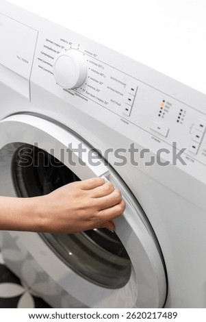 Preparing clothes for washing in a washing machine