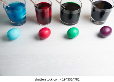 preparing for Easter, painting eggs