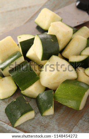 Similar – Image, Stock Photo courgettes Vegetable
