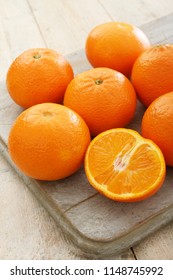 preparing fresh oranges
