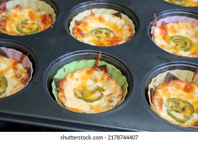 Preparing Home Made Jalapeno Popper Wonton Cups To Bake