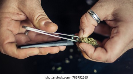 Preparing Marijuana Cannabis Joint Drugs Narcotic Stock Photo (Edit Now ...