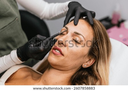 Preparing for perfect brows, eyebrow design prior to microblading