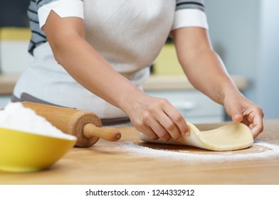 Preparing phyllo dough - Shutterstock ID 1244332912