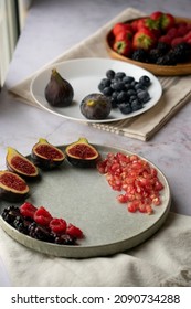preparing a red fruit breakfast