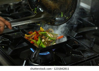 Preparing Sizzling Fajitas