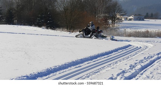Preparing the ski trail