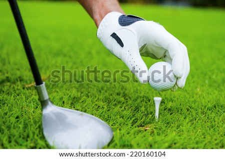 Similar – Foto Bild Abschlag Sport Golf