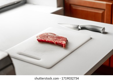 Prepping Steak For Dinner Meal