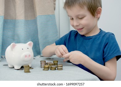 Child Counting Money Boy Put Coins Stock Photo 1533483086 | Shutterstock