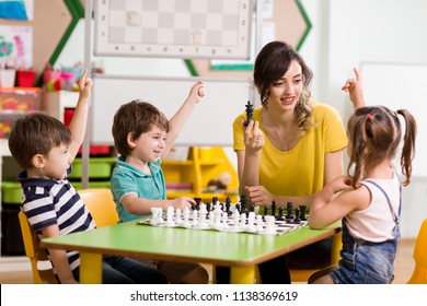 Preschool and Chess in Classroom - Powered by Shutterstock