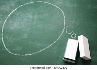 present box and speech bubble