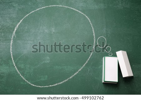 present box and speech bubble